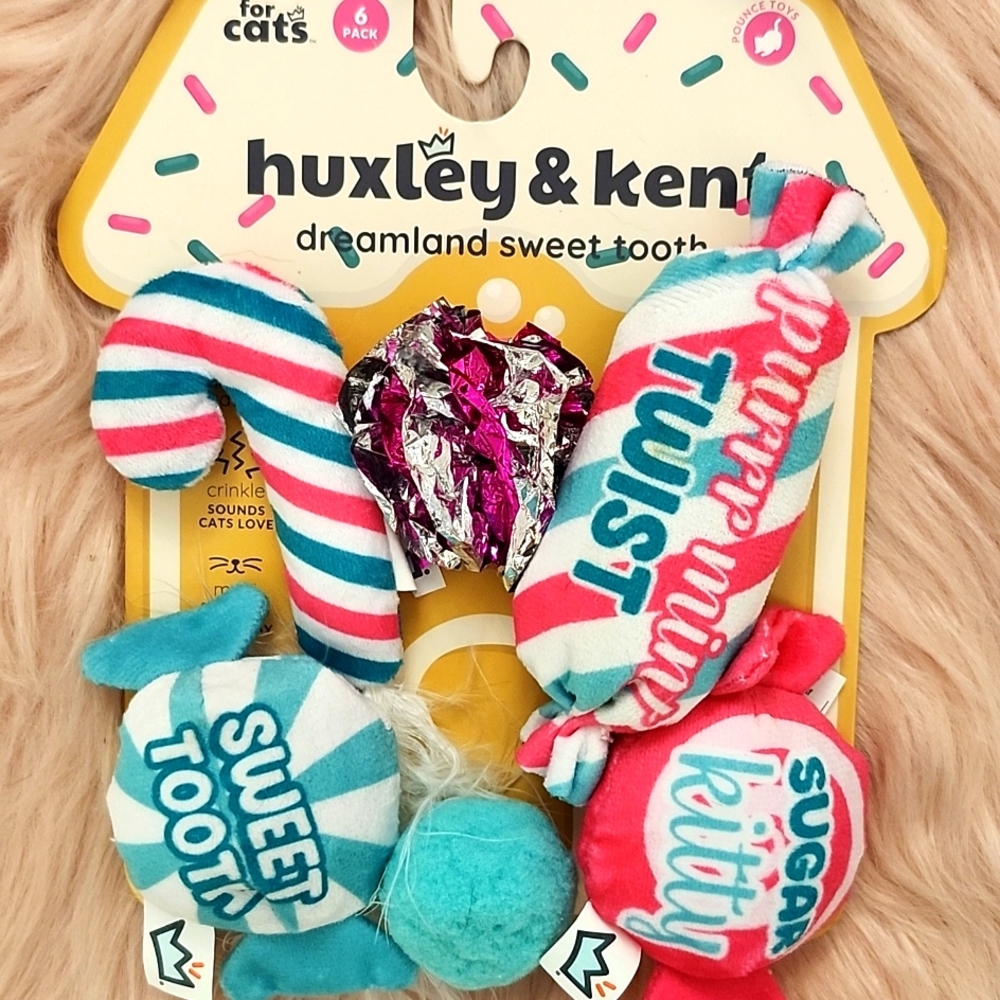 Brand New HUXLEY & KENT DREAMLAND SWEET TOOTH CAT 🐈 TOYS-6CT